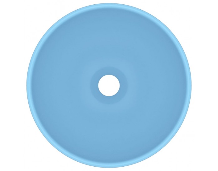 Sonata Мивка за баня лукс кръгла светлосин мат 32,5x14 см керамика