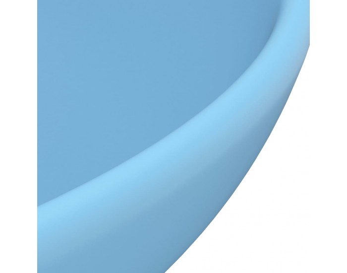 Sonata Мивка за баня лукс кръгла светлосин мат 32,5x14 см керамика