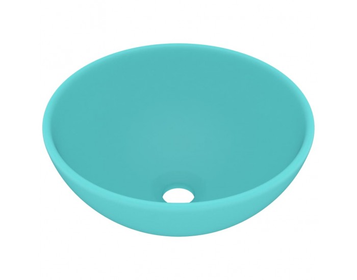 Sonata Мивка за баня лукс кръгла светлозелен мат 32,5x14 см керамика