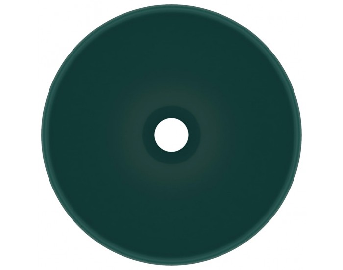 Sonata Мивка за баня лукс кръгла тъмнозелен мат 32,5x14 см керамика