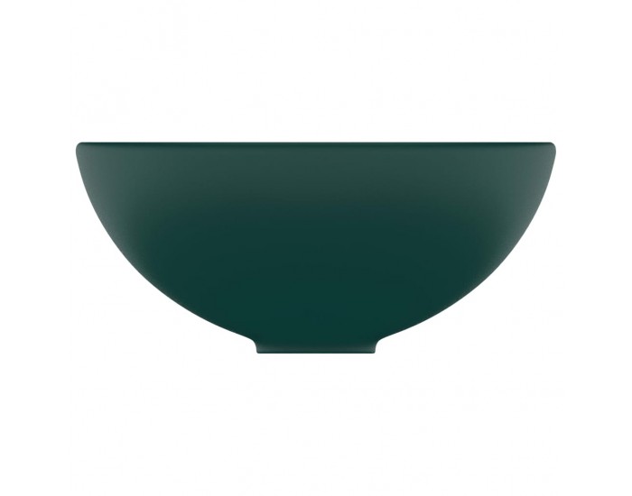 Sonata Мивка за баня лукс кръгла тъмнозелен мат 32,5x14 см керамика
