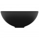 Sonata Мивка за баня лукс кръгла матово черна 32,5x14 см керамика