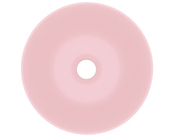 Sonata Керамична мивка за баня, матово розова, кръгла
