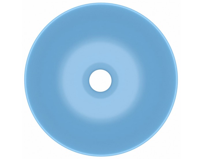 Sonata Керамична мивка за баня, светлосиня, кръгла