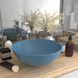 Sonata Керамична мивка за баня, светлосиня, кръгла - Баня