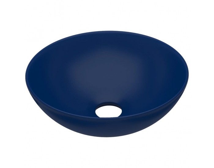 Sonata Керамична мивка за баня, тъмносиня, кръгла