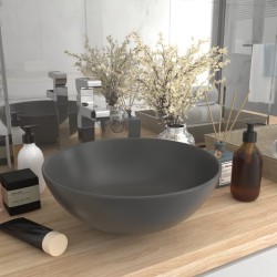 Sonata Керамична мивка за баня, тъмносива, кръгла - Баня