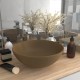 Sonata Керамична мивка за баня, матово кремава, кръгла