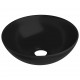 Sonata Керамична мивка за баня, матово черна, кръгла