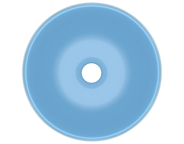Sonata Луксозна кръгла мивка, матово светлосиня, 40x15 см, керамика