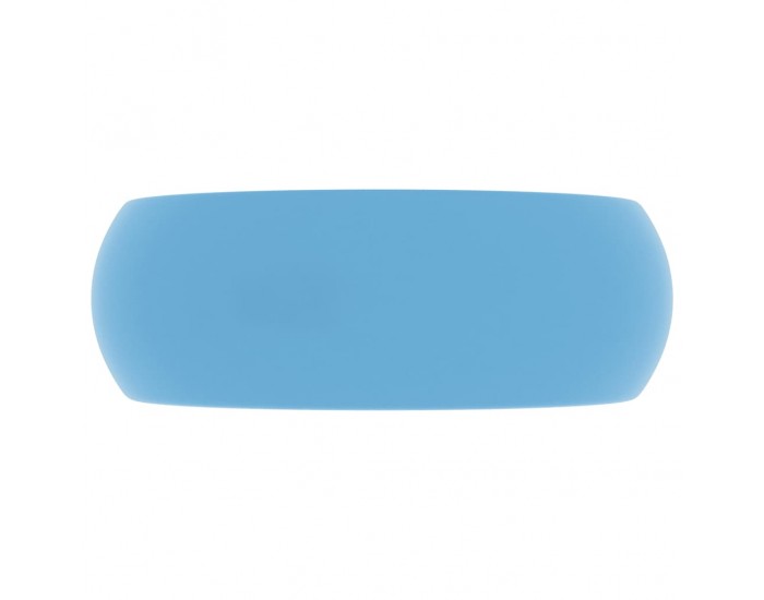 Sonata Луксозна кръгла мивка, матово светлосиня, 40x15 см, керамика