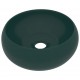 Sonata Луксозна кръгла мивка, матово тъмнозелена, 40x15 см, керамика