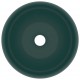 Sonata Луксозна кръгла мивка, матово тъмнозелена, 40x15 см, керамика