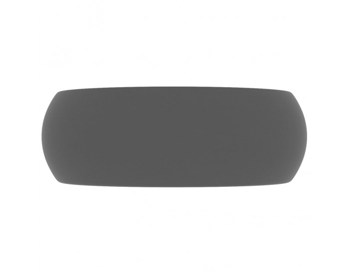 Sonata Луксозна кръгла мивка, матово тъмносива, 40x15 см, керамика