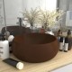 Sonata Луксозна кръгла мивка, матово тъмнокафява, 40x15 см, керамика