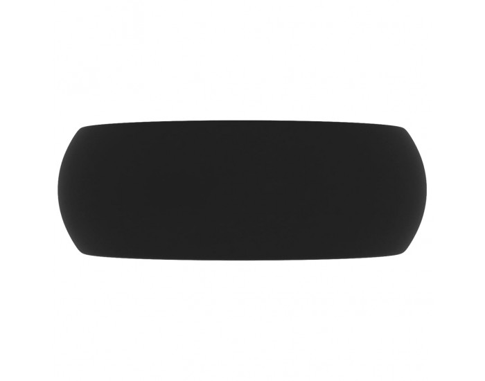 Sonata Луксозна кръгла мивка, матово черна, 40x15 см, керамика