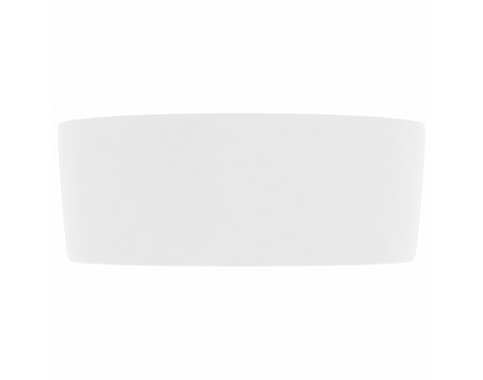 Sonata Луксозна кръгла мивка, матово бяла, 40x15 см, керамика