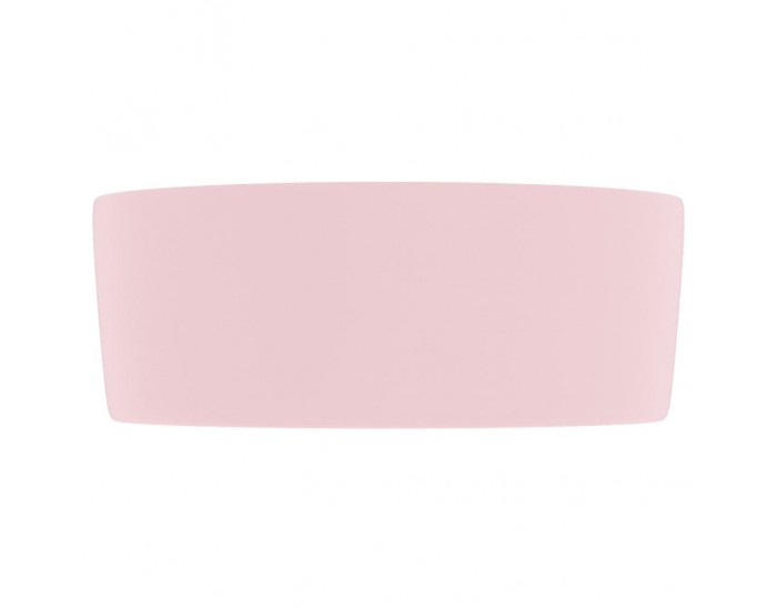 Sonata Луксозна кръгла мивка, матово розова, 40x15 см, керамика
