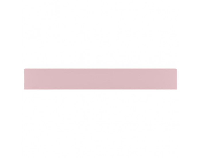 Sonata Луксозна мивка с отвор за кран розов мат 60x46 см керамика