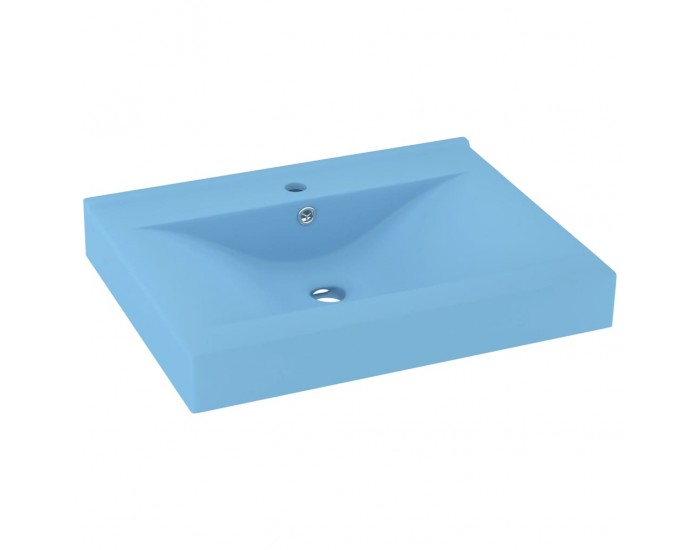 Sonata Луксозна мивка с отвор за кран светлосин мат 60x46 см керамика