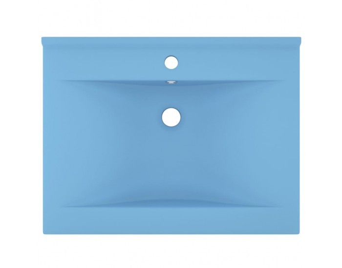 Sonata Луксозна мивка с отвор за кран светлосин мат 60x46 см керамика