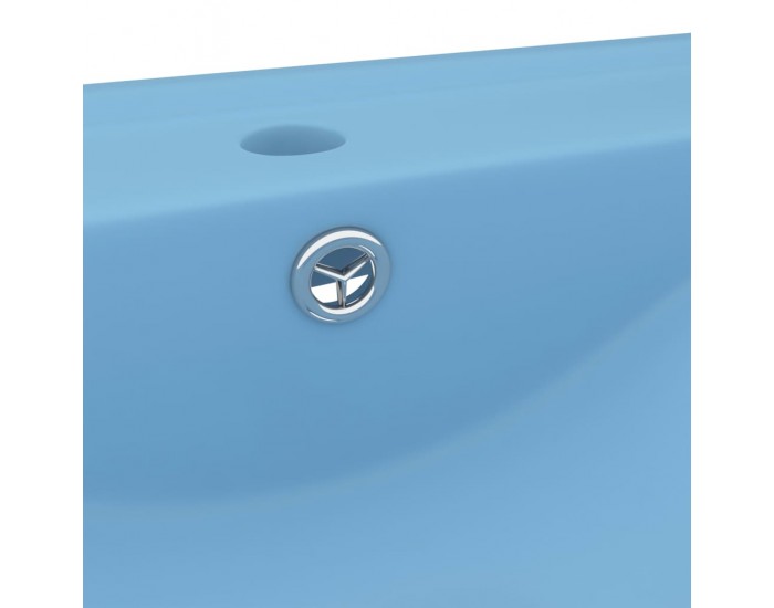 Sonata Луксозна мивка с отвор за кран светлосин мат 60x46 см керамика