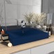 Sonata Луксозна мивка с отвор за кран тъмносин мат 60x46 см керамика