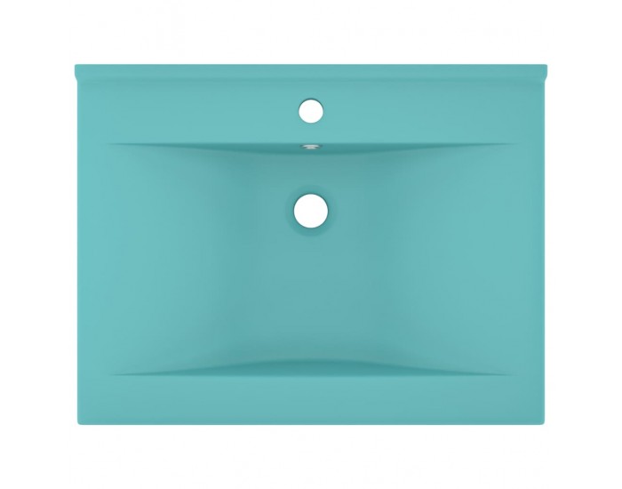Sonata Луксозна мивка отвор за кран светлозелен мат 60x46 см керамика