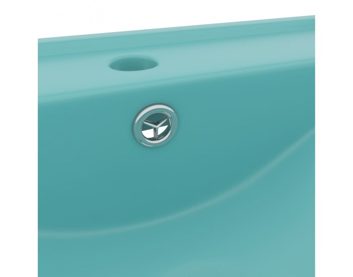 Sonata Луксозна мивка отвор за кран светлозелен мат 60x46 см керамика