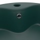Sonata Луксозна мивка с преливник тъмнозелен мат 36x13 см керамика