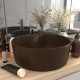 Sonata Луксозна мивка с преливник тъмнокафяв мат 36x13 см керамика