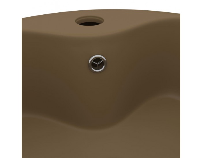Sonata Луксозна мивка с преливник кремав мат 36x13 см керамика