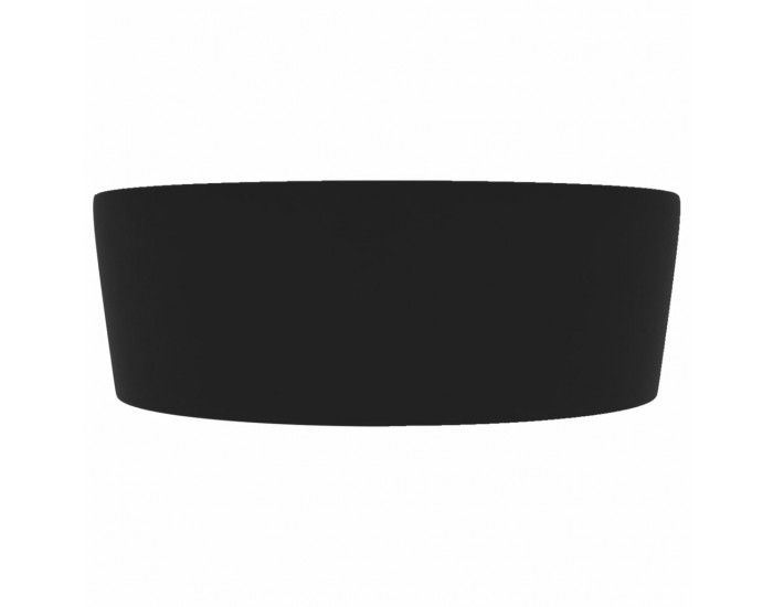 Sonata Луксозна мивка с преливник черен мат 36x13 см керамика