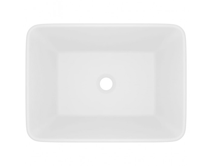 Sonata Луксозна мивка, матово бяла, 41x30x12 см, керамика