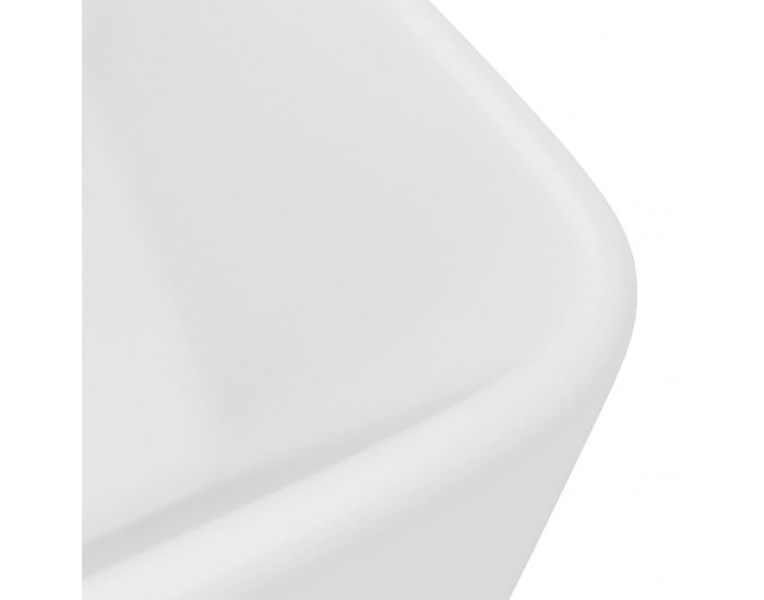 Sonata Луксозна мивка, матово бяла, 41x30x12 см, керамика
