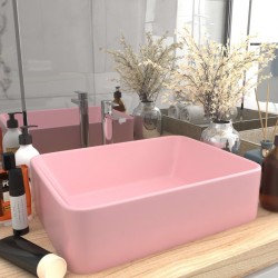 Sonata Луксозна мивка, матово розова, 41x30x12 см, керамика - Мивки и Смесители