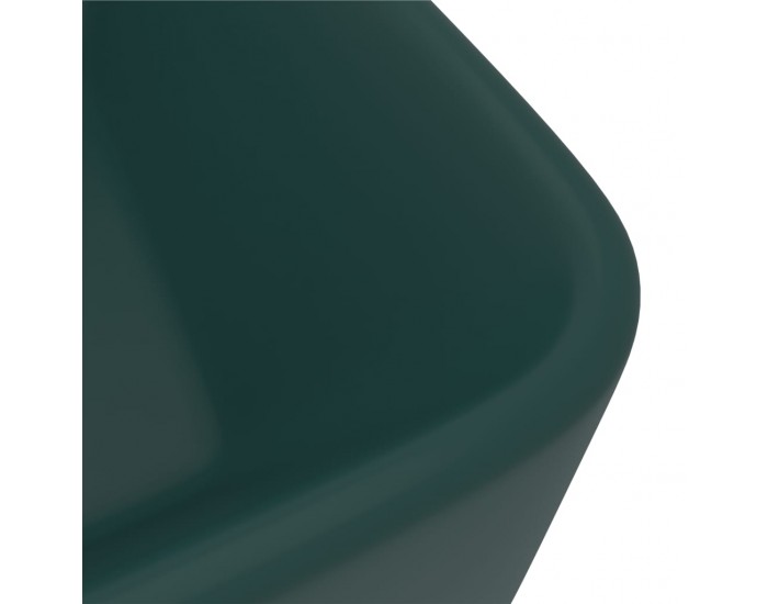 Sonata Луксозна мивка, матово тъмнозелена, 41x30x12 см, керамика