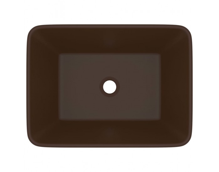 Sonata Луксозна мивка, матово тъмнокафява, 41x30x12 см, керамика