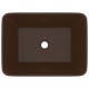 Sonata Луксозна мивка, матово тъмнокафява, 41x30x12 см, керамика