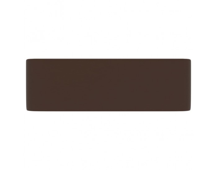 Sonata Луксозна мивка, матово тъмнокафява, 41x30x12 см, керамика