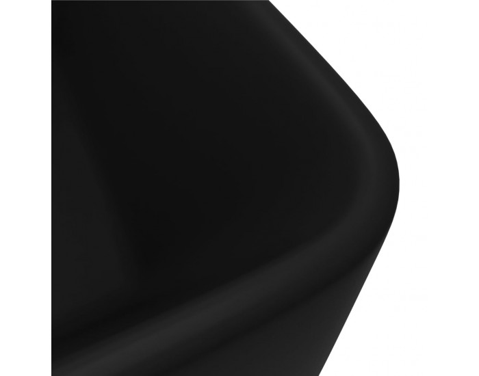 Sonata Луксозна мивка, матово черна, 41x30x12 см, керамика