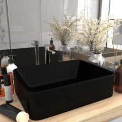 Sonata Луксозна мивка, матово черна, 41x30x12 см, керамика - Мивки и Смесители