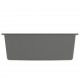 Sonata Кухненска мивка с преливник, сива, гранит