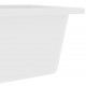 Sonata Кухненска мивка с преливник, бяла, гранит