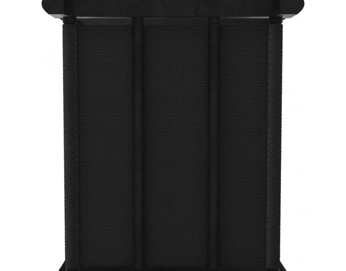 Sonata Рафт с 5 кубични отделения с кутии, черен, 103x30x72,5 см, плат