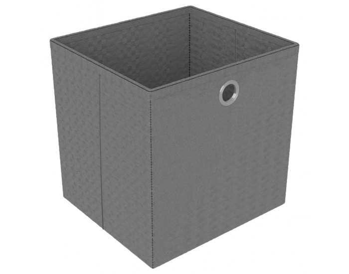 Sonata Рафт с 6 кубични отделения с кутии, сив, 103x30x72,5 см, плат