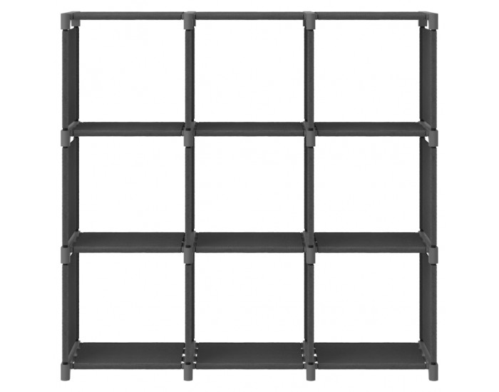 Sonata Рафт с 9 кубични отделения, сив, 103x30x107,5 см, плат