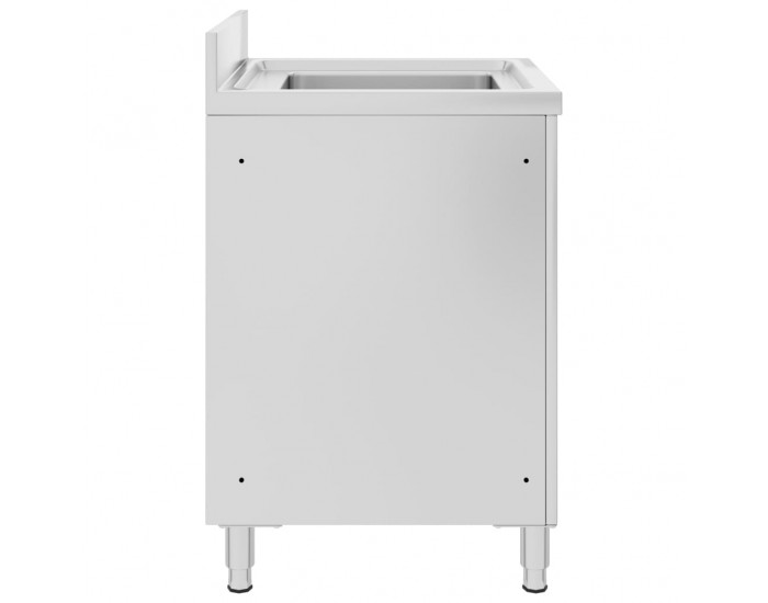 Sonata Търговски кухненски шкаф за мивка 60x60x96 см инокс