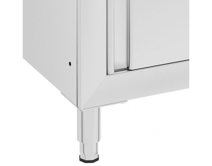 Sonata Търговски кухненски шкаф с отцедник, неръждаема стомана
