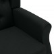 Sonata Масажен стол с табуретка, черен, текстил